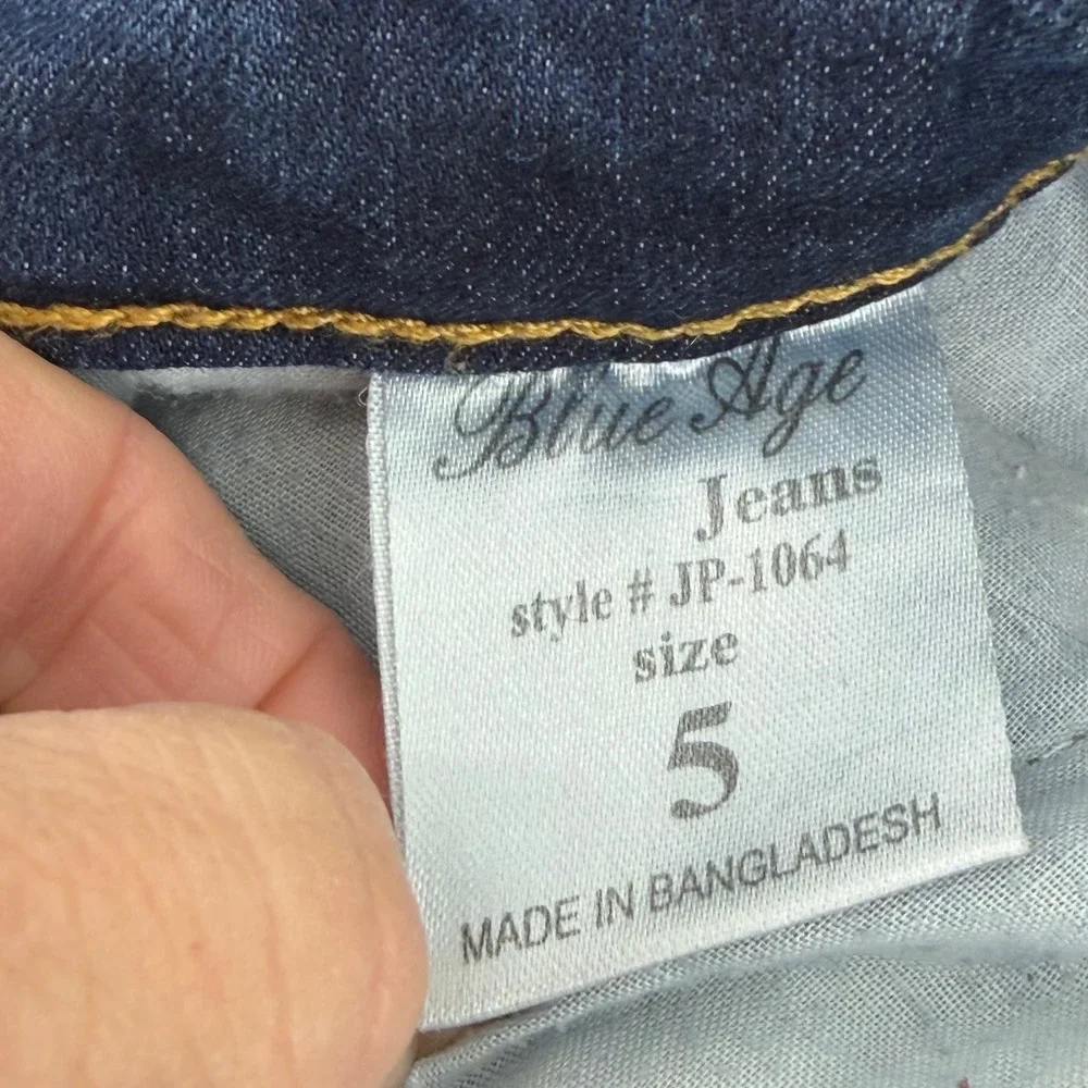 Blue‎ Age Denim Collection Jeans Women's Size 5 Dark Wash Skinny Fit NWOT